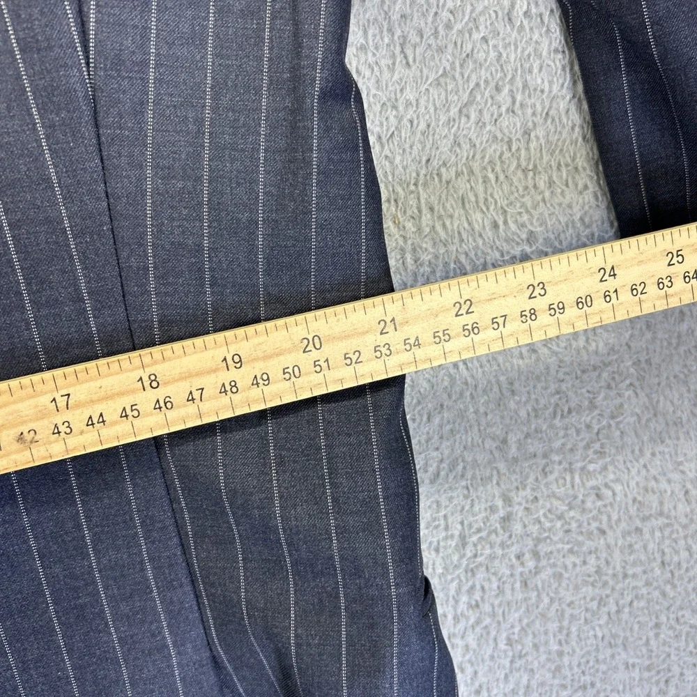 Loro Piana Hickey Freeman Blazer Mens 43 Long Navy Pinstripe Tasmanian 130s Coat